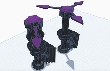 Mechanical retracting absolute solver prop