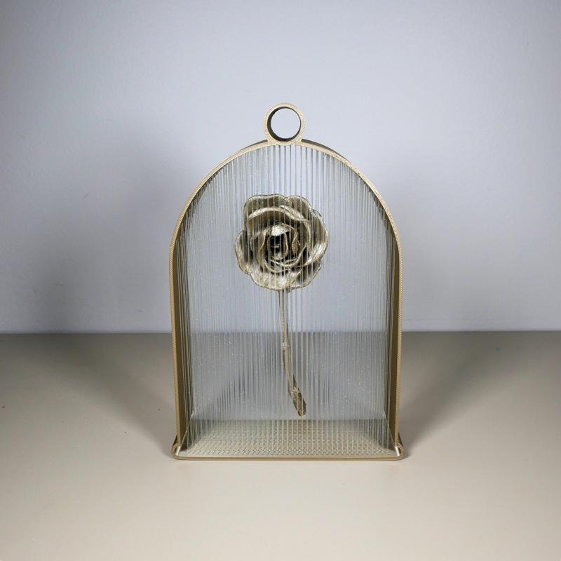 Suspended Rose String Art