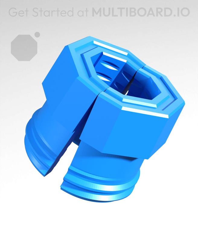 13 mm Big Thread, Push-fit Head, Shank Folded-Bolt