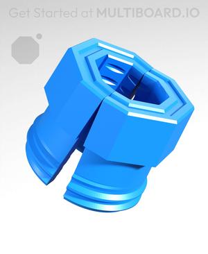 13 mm Big Thread, Push-fit Head, Shank Folded-Bolt