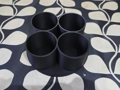 4 Cup Holder With A Base