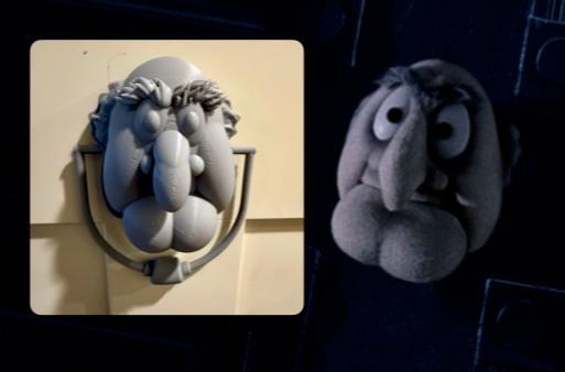 Statler Marley Knocker from Muppet Christmas Carol
