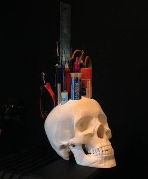 Skull Desk Organizer