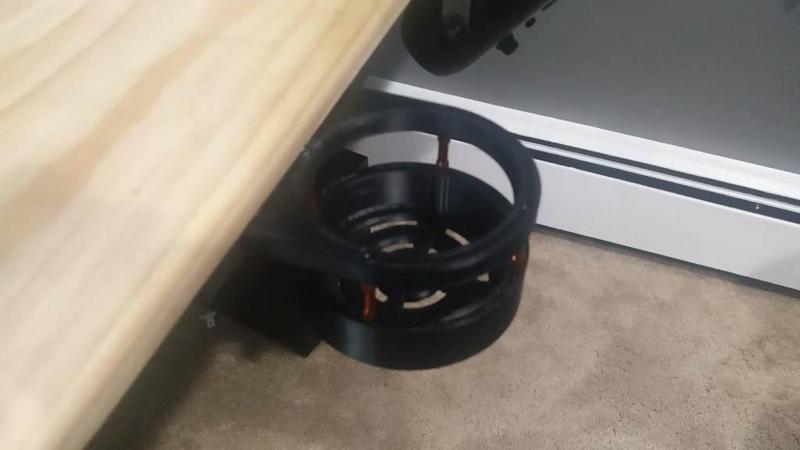 Under desk Sliding Cup Holder