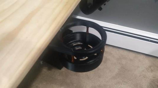 Under desk Sliding Cup Holder