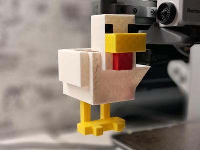 Waste Bin Minecraft Chicken A1 (Mini)
