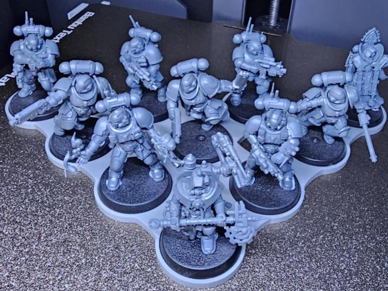 Warhammer 40k Squad movement tray 10x32mm style 2