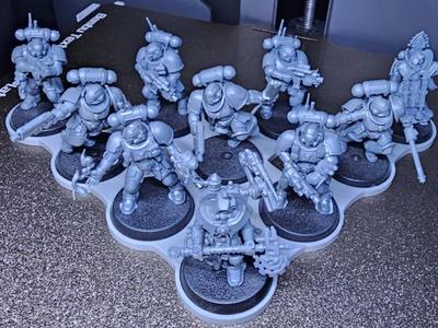 Warhammer 40k Squad movement tray 10x32mm style 2