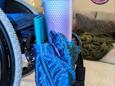 Wheelchair Dragon Cup Holder