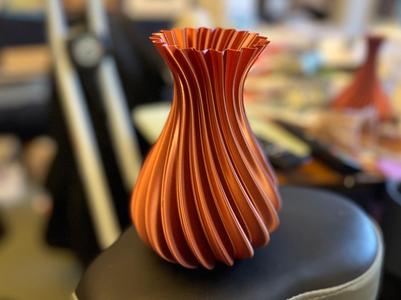 Another Gorgeous Modern Vase - left-handed swirl