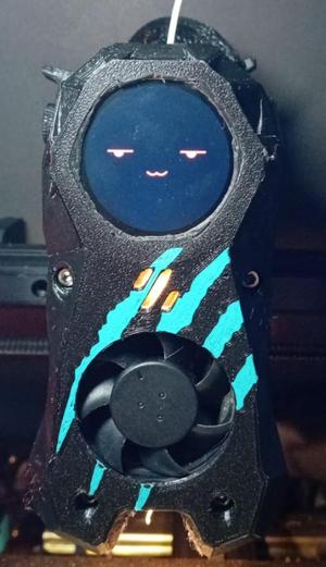 Stealthburner Cover for Knomi1 with Claw Marks