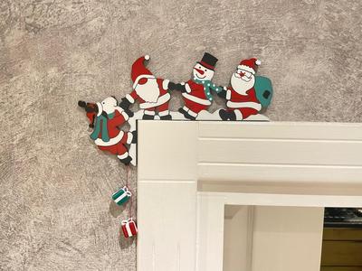 Festive Christmas Door Corner Decoration
