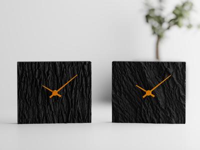 Charcoal / Wood Clock