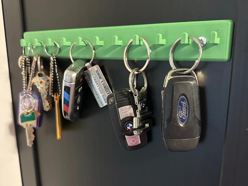 Slim and Stylish key organizer hooks