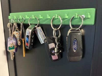 Slim and Stylish key organizer hooks