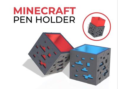 Minecraft Pen Holder