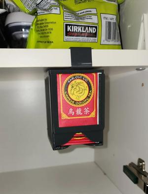 Parametrized Tea Bag Holder. Wall/Under Shelf Mount