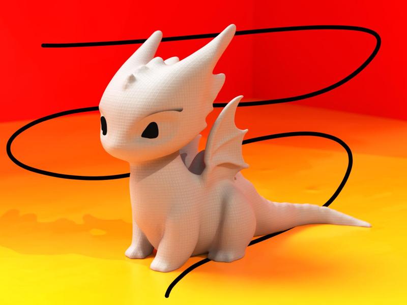 Dragon Baby Toothless Little Wing cute 10cm
