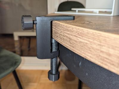 Desk Clamp for Lamp/Mic v1(v2 link in description)