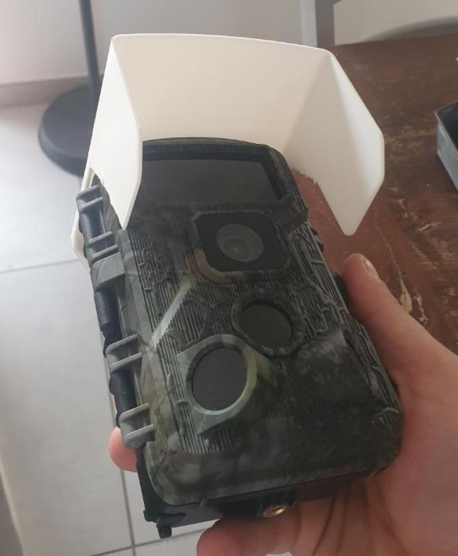 Rainproof cap for hunting camera