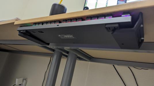 Keyboard Under-Desk Holder for Mechanical/Large Keyboards