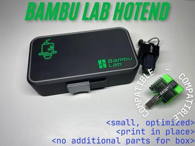 Hotends/nozzles box for BambuLab - print in place