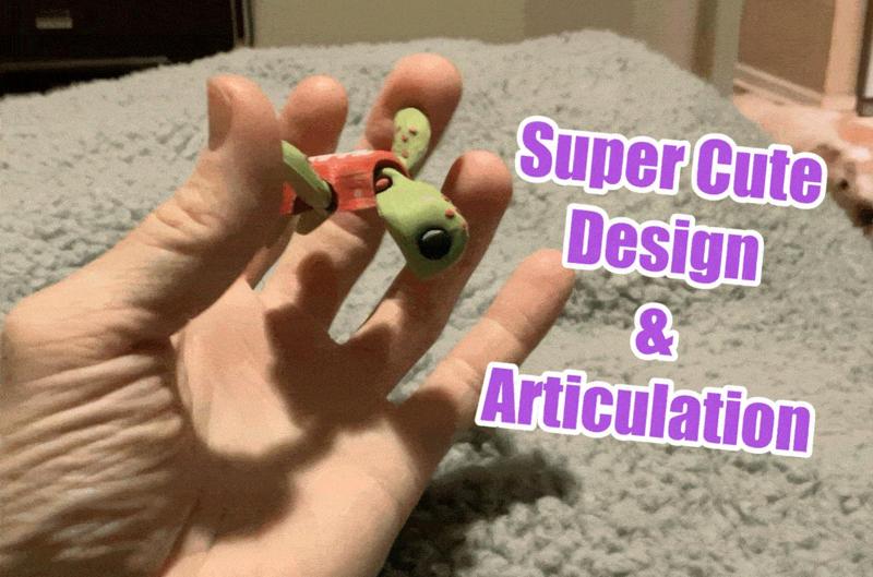 Bottle Cap Sea Turtle - Articulated