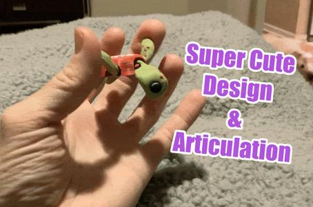 Bottle Cap Sea Turtle - Articulated
