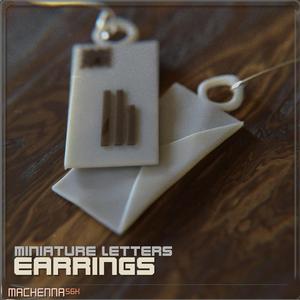 Miniature Letters Earrings Set