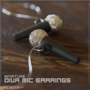 Miniature Diva Mic Earrings