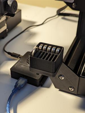 Gridfinity 1x1 2032 (x7) and LR44 (x5) Battery Holder