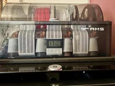 Silica Dry Box Rectangle Hygrometer, Bambu Lab AMS