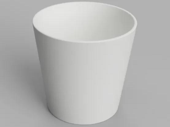 Planter Tapered Minimalist 4"/10cm self-watering