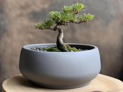 Modern Round Bonsai Pot, Bonsai Planter
