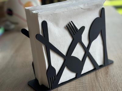 !!BEST!!  Napkin holder - theme Spoon and Fork