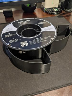 Spool Storage Bins with Magnetic Closure
