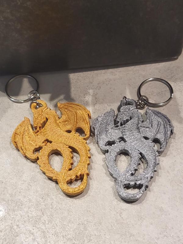 Dragon Keychain Double-Sided