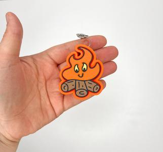 FREE Bonfire Fidget Clicker Keychain- Print Pop Creations
