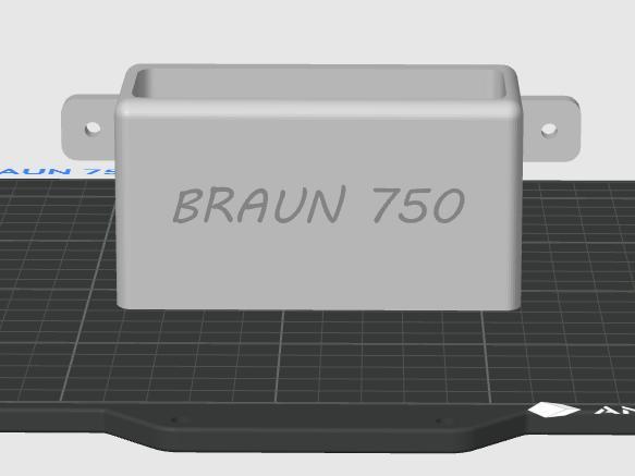 BRAUN 750 Wall Box Holder