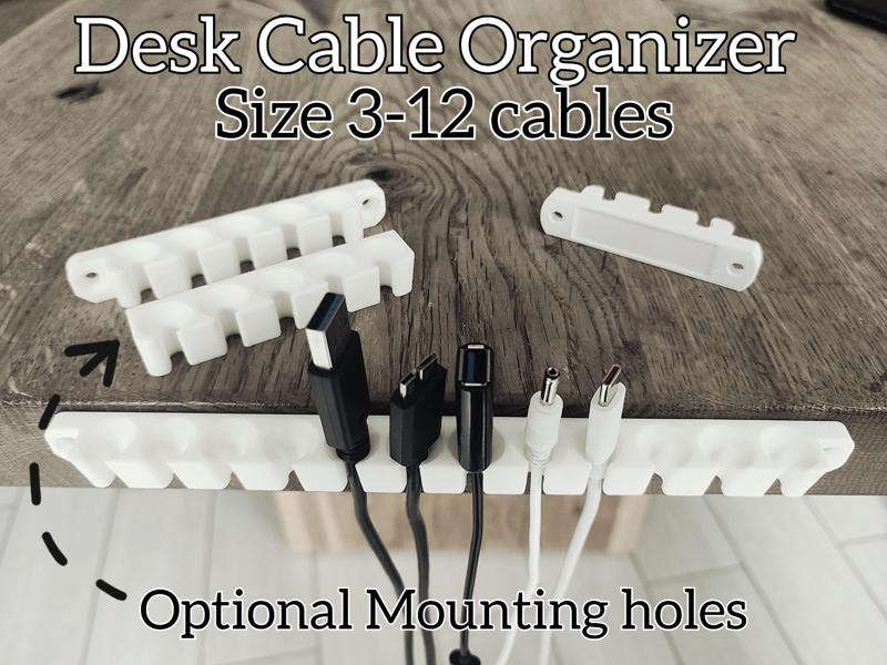 Desk Cable Organizer - Simple efficient