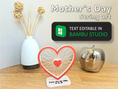 Mother's day String art / vortex - Customizable