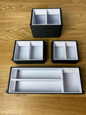 Insert boxes for Skadis box system