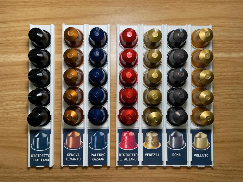 Fridge Nespresso Pod Holder Custom Label