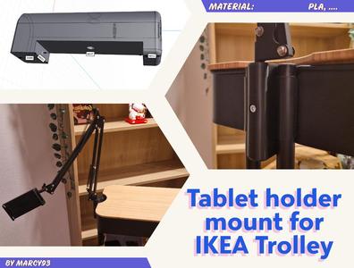 IKEA Trolley "RASKOG" Kindle/Smartphone mountpoint