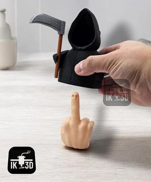 Mr Nice Guy Knitted Grim Reaper / No Supports