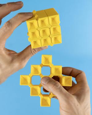 Auxetic Cubes // 20mm 3x3 Stacked & Tapered