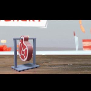Steak Hanger Coaster Set