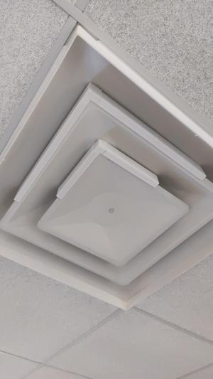 Desk Breeze Blockers - Square office air diverter 