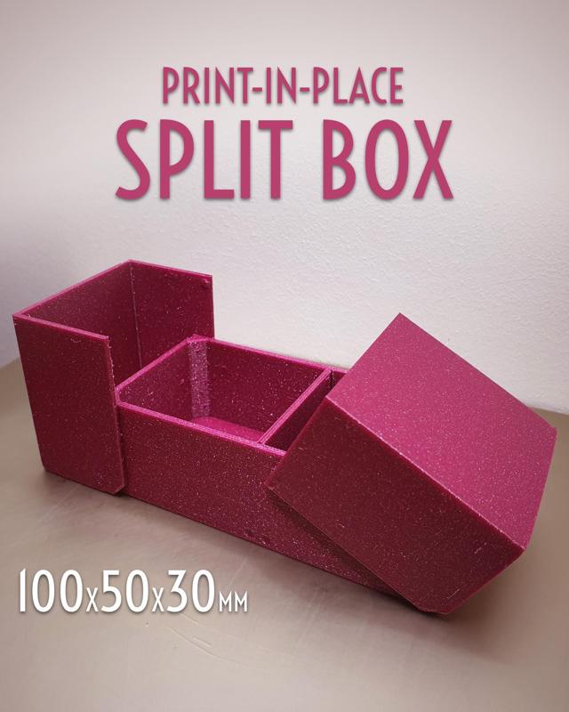 Print-in-Place Split Box 100x50x30mm