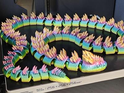 Crystal articulated snake 114 cm long